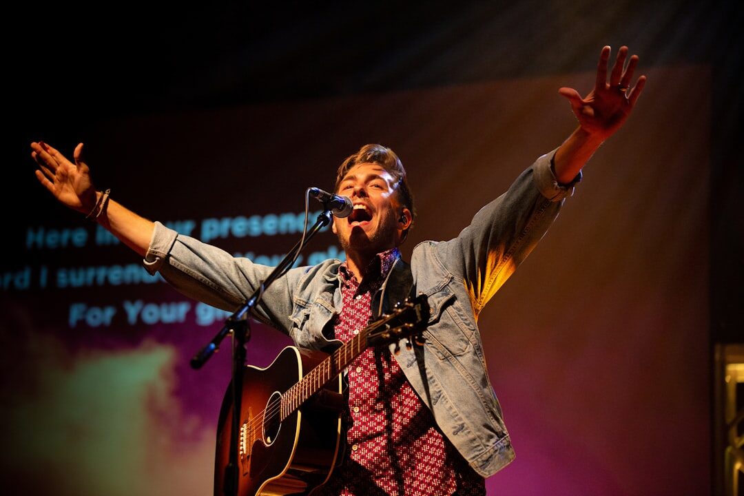 singer performing on stage